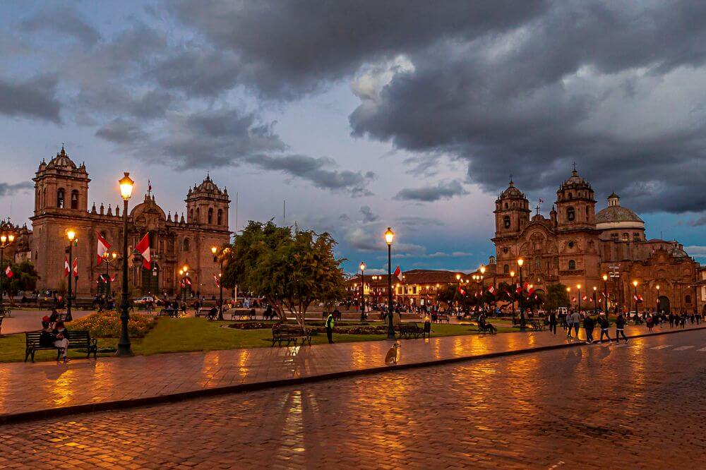 Retratação da cidade de Cusco, capital peruana